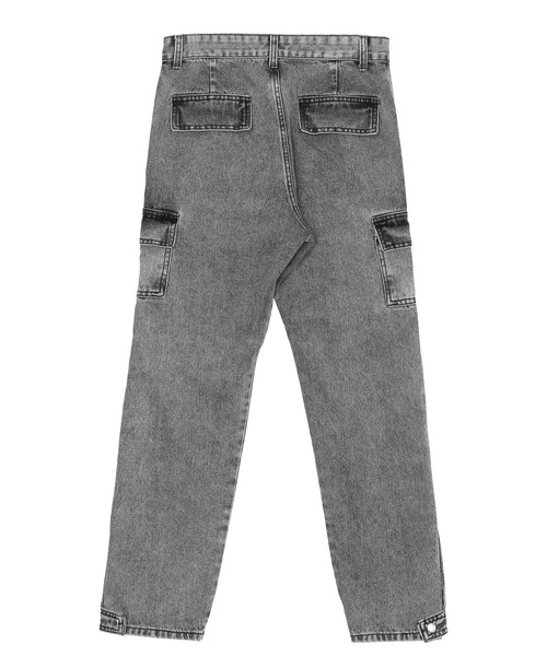 Figments（フィグメンツ）の「デザインデニムバギーパンツ（デニムパンツ・レディース・ブラック/ライトインディゴブルー・SMALL/MEDIUM）」の13枚目の写真