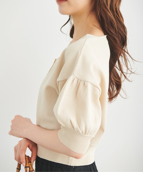 FREE'S MART（フリーズマート）の「◇パフスリーブ半袖ショート