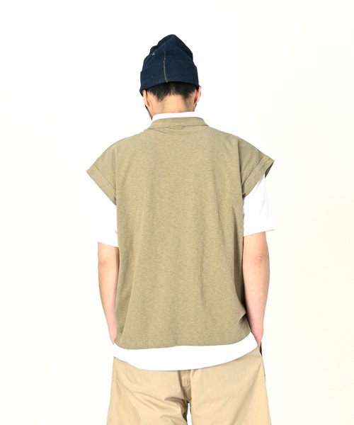 45R(フォーティファイブアール)の「度詰天竺の908Mシャツ(トップ)(ベスト・レディース・カーキ・SMALL/LARGE)」の12枚目の写真