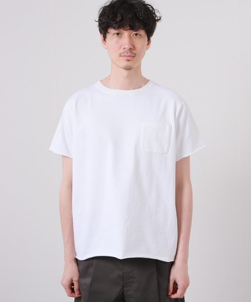 JOURNAL STANDARD J.S HOMESTEAD（ジャーナルスタンダードホームステッド）の「【J.S Homestead】ブラー カラー US ポケット Tシャツ（Tシャツ/カットソー・メンズ・ホワイト・MEDIUM/LARGE）」の7枚目の写真