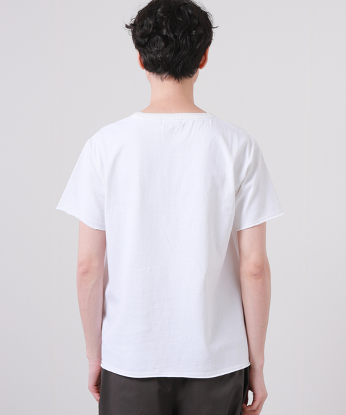 JOURNAL STANDARD J.S HOMESTEAD（ジャーナルスタンダードホームステッド）の「【J.S Homestead】ブラー カラー US ポケット Tシャツ（Tシャツ/カットソー・メンズ・ホワイト・MEDIUM/LARGE）」の4枚目の写真