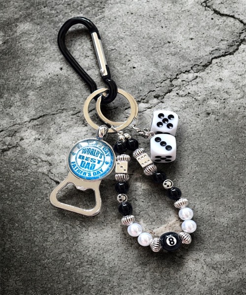 セール】1004ST カラビナ キーホルダー キーリング 8ボール