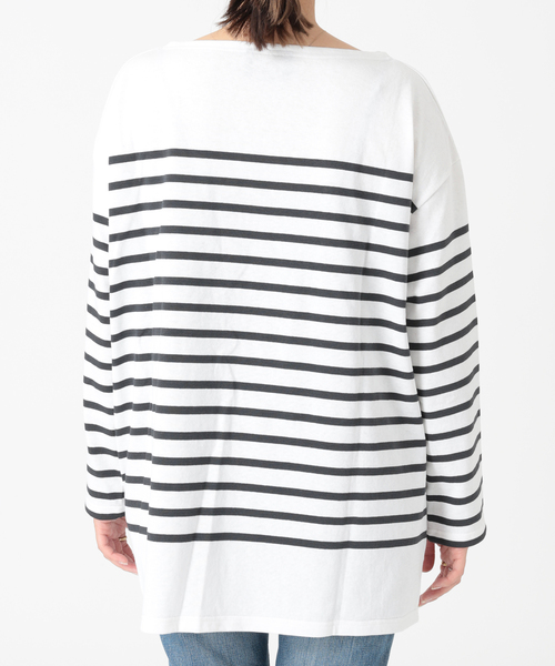 LEMINOR（ルミノール）の「《追加》《別注》【Leminor/ルミノア】FOR L'ESSAGE ナバルボーダー：カットソー（Tシャツ/カットソー・レディース・ホワイト/ブラック・3）」の19枚目の写真