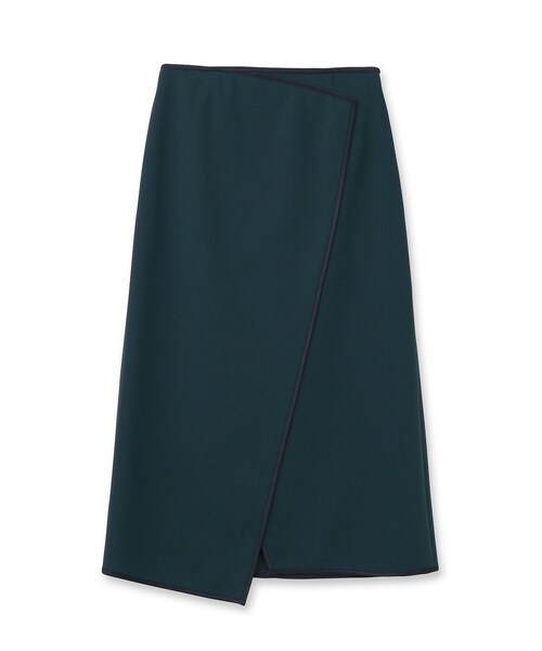 INDIVI（インディヴィ）の「◆【褒められスカート/洗える/日本製】ラップデザインスカート（スカート・レディース・ボルドー/ダークグリーン/ブラック/アイボリー/カーキ・40/38/36/05/15 /13/17/03/19/12）」の6枚目の写真