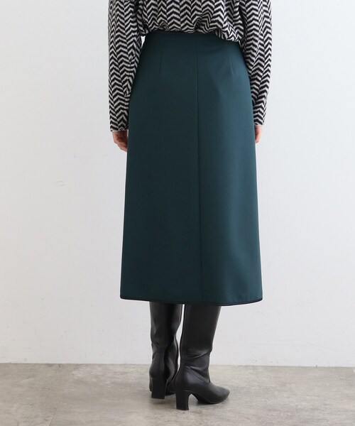 INDIVI（インディヴィ）の「◆【褒められスカート/洗える/日本製】ラップデザインスカート（スカート・レディース・ボルドー/ダークグリーン/ブラック/アイボリー/カーキ・40/38/36/05/15 /13/17/03/19/12）」の17枚目の写真