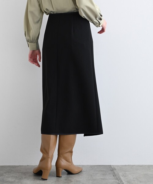 INDIVI（インディヴィ）の「◆【褒められスカート/洗える/日本製】ラップデザインスカート（スカート・レディース・ボルドー/ダークグリーン/ブラック/アイボリー/カーキ・40/38/36/05/15 /13/17/03/19/12）」の21枚目の写真