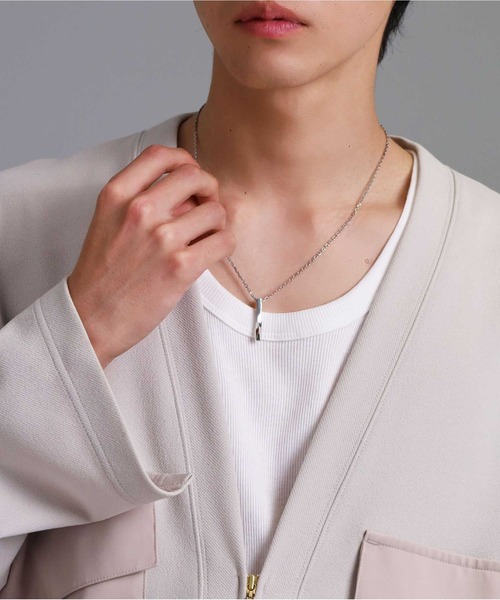 LION HEART(ライオンハート)の「【限定展開】“LH-1”ツイストロッドネックレス/サージカルステンレス(金属アレルギー対応)【LION HEART / ライオンハート】(ネックレス・メンズ・シルバー・50cm)」の11枚目の写真