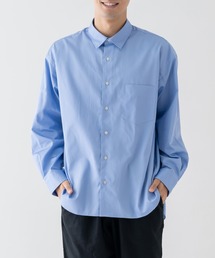 BRICK & SONS | リラックスバックプリーツシャツ＜スカイブルー＞(シャツ/ブラウス)