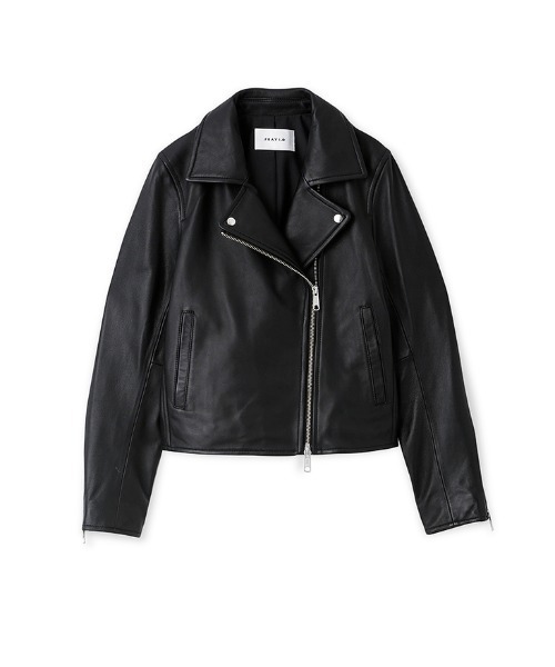 FRAY I.D(フレイアイディー)の「ラムレザーライダースジャケット(ライダースジャケット・レディース・キャメル/ブラック・1/0)」の20枚目の写真