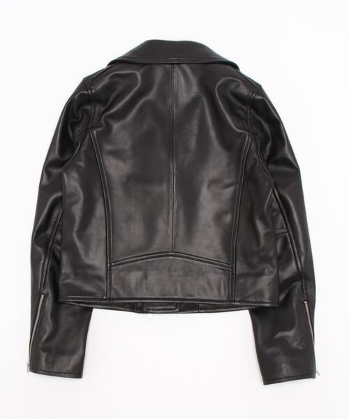 FRAY I.D(フレイアイディー)の「ラムレザーライダースジャケット(ライダースジャケット・レディース・キャメル/ブラック・1/0)」の21枚目の写真