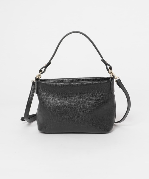 MARCO BIANCHINI(マルコビアンチーニ)の「MARCO BIANCHINI レザーハンドルバッグ(ハンドバッグ・レディース・ブラック/キャメル・-)」の2枚目の写真