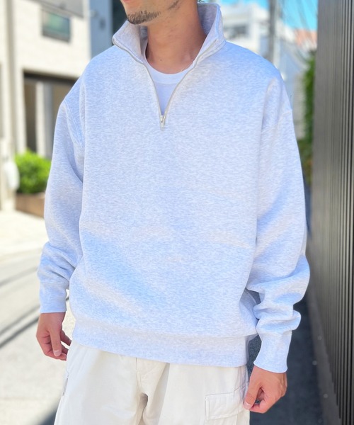 United Athle(ユナイテッドアスレ)の「【UNITED ATHLE】ユナイテッドアスレ 10.0オンス T/C ルーズフィット ハーフジップ スウェット(裏起毛) 5788(スウェット・メンズ・アッシュグレー/ブラック・L/XL)」の10枚目の写真