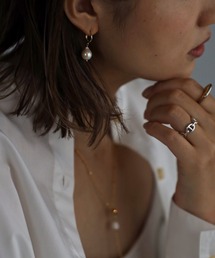 フープパールピアス