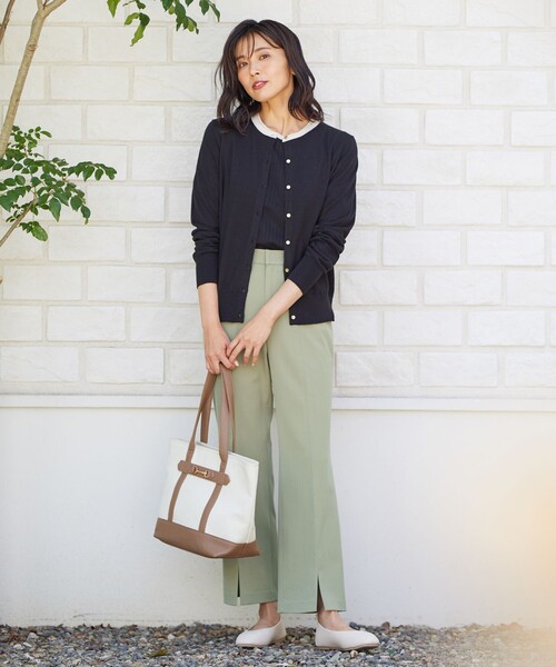ANY(エニィ)の「【福田麻琴さんコラボ】ちょ美っとフレアパンツ(その他パンツ・レディース・ライトグレー系/オレンジ系/ブラック系/ネイビー系/ライトグリーン系・2/3/1)」の20枚目の写真