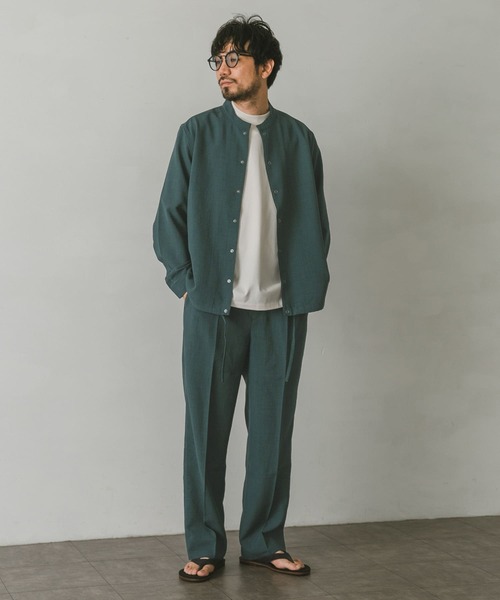 URBAN RESEARCH DOORS（アーバンリサーチドアーズ）の「イージーケア2タックトラウザー（その他パンツ・メンズ・ネイビー/ブラウン/グリーン・MEDIUM/LARGE）」の17枚目の写真