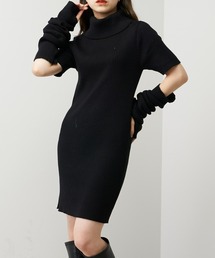 Chico | 【2022AW】アームウォーマータートルミニニットワンピース(ワンピース)