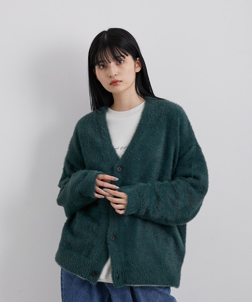 JUNRED(ジュンレッド)の「シャギーニットルーズカーディガン(カーディガン/ボレロ・メンズ・グリーン/チャコールグレー/グレー・S/M/L)」の21枚目の写真