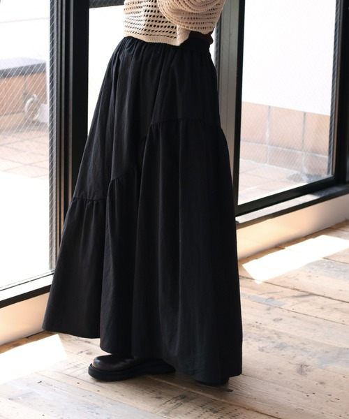 cepo（セポ）の「マルチＷＡＹボリュームスカート（スカート・レディース・ブラック/オレンジ・M）」の2枚目の写真