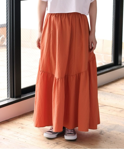 cepo（セポ）の「マルチＷＡＹボリュームスカート（スカート・レディース・ブラック/オレンジ・M）」の11枚目の写真