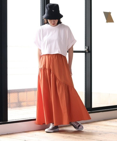cepo（セポ）の「マルチＷＡＹボリュームスカート（スカート・レディース・ブラック/オレンジ・M）」の3枚目の写真