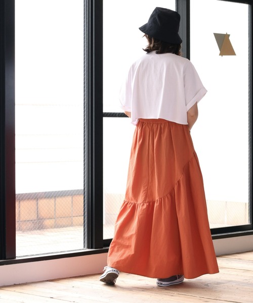 cepo（セポ）の「マルチＷＡＹボリュームスカート（スカート・レディース・ブラック/オレンジ・M）」の8枚目の写真