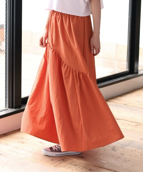 cepo（セポ）の「マルチＷＡＹボリュームスカート（スカート・レディース・ブラック/オレンジ・M）」の5枚目の写真