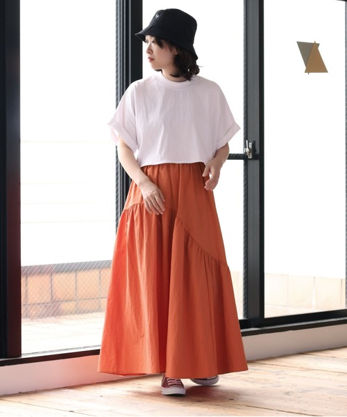 cepo（セポ）の「マルチＷＡＹボリュームスカート（スカート・レディース・ブラック/オレンジ・M）」の9枚目の写真