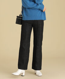 Ray BEAMS | Ray BEAMS / チドリ ジャカード フレア パンツ(その他パンツ)