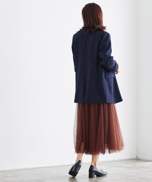 Pierrot（ピエロ）の「スリットスリーブテーラードジャケット（テーラードジャケット・レディース・アイボリー/ブラック/ネイビー・S/M/L）」の6枚目の写真