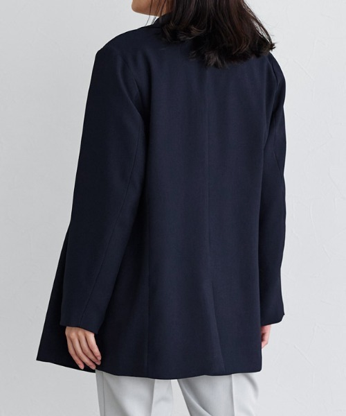 Pierrot（ピエロ）の「スリットスリーブテーラードジャケット（テーラードジャケット・レディース・アイボリー/ブラック/ネイビー・S/M/L）」の11枚目の写真