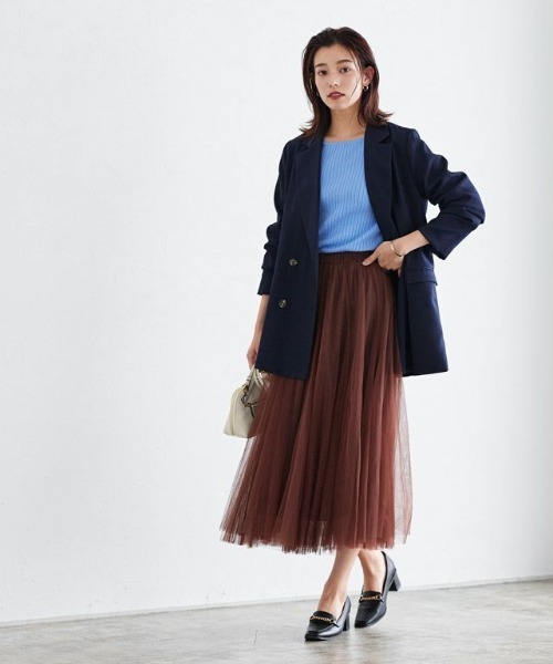 Pierrot（ピエロ）の「スリットスリーブテーラードジャケット（テーラードジャケット・レディース・アイボリー/ブラック/ネイビー・S/M/L）」の21枚目の写真