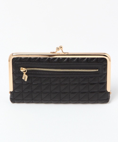 niko and...(ニコアンド)の「オリジナルキルトがま口長財布(財布・レディース・ブラック/ピンク・0)」の13枚目の写真