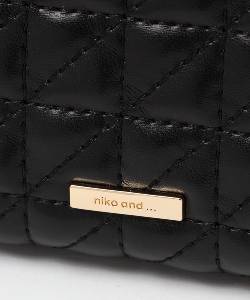 niko and...(ニコアンド)の「オリジナルキルトがま口長財布(財布・レディース・ブラック/ピンク・0)」の7枚目の写真