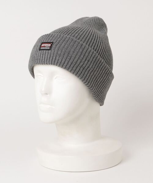 Guess(ゲス)の「GUESS Originals Branson Logo Beanie(ニットキャップ/ビーニー・メンズ・ベージュ/グレー・ONE SIZE)」の6枚目の写真