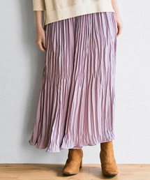 avecmoi | 【佐藤かなさんプロデュース】 アヴェクモワ　ランダムプリーツキュロットパンツ〈ラベンダー〉(その他パンツ)