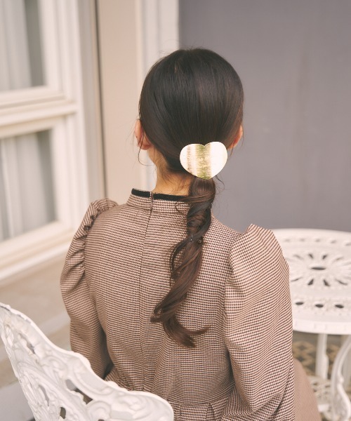MIRO AMURETTE(ミロアミュレット)の「Miro ceur barrette/ハート型バレッタ(バレッタ/ヘアクリップ・レディース・ゴールド・FREE)」の2枚目の写真