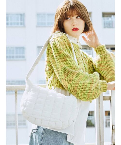 jouetie（ジュエティ）の「キルティングBAG（ハンドバッグ・レディース・ブラック/オフホワイト/パープル・FREE）」の18枚目の写真