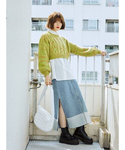 jouetie（ジュエティ）の「キルティングBAG（ハンドバッグ・レディース・ブラック/オフホワイト/パープル・FREE）」の6枚目の写真