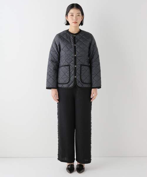 FRAMeWORK(フレームワーク)の「【LAVENHAM/ラベンハム】LAVENSTER CREW NECK ジャケット WOMEN(ブルゾン・レディース・ホワイト/ベージュ/ブラック・6/8)」の10枚目の写真