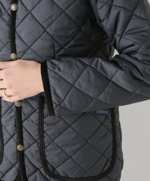 FRAMeWORK(フレームワーク)の「【LAVENHAM/ラベンハム】LAVENSTER CREW NECK ジャケット WOMEN(ブルゾン・レディース・ホワイト/ベージュ/ブラック・6/8)」の4枚目の写真