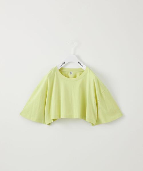 CITEN（シテン）の「＜CITEN＞レイヤード トップス（Tシャツ/カットソー・レディース・オフホワイト/ライム/ダークグレー・FREE）」の11枚目の写真
