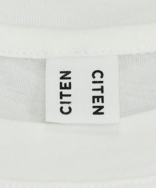 CITEN（シテン）の「＜CITEN＞レイヤード トップス（Tシャツ/カットソー・レディース・オフホワイト/ライム/ダークグレー・FREE）」の5枚目の写真