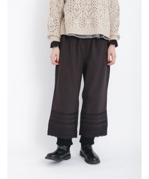 Samansa Mos2 | 【ETHICAL CRAFTS】リサイクルコットン裾レースペチパンツ(その他パンツ)