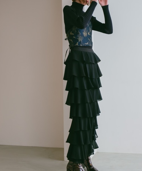 Sahara / フリルティアードパンツ 美品☆sahara MARTE ティアードパンツ フリル カーキ - メルカリ
