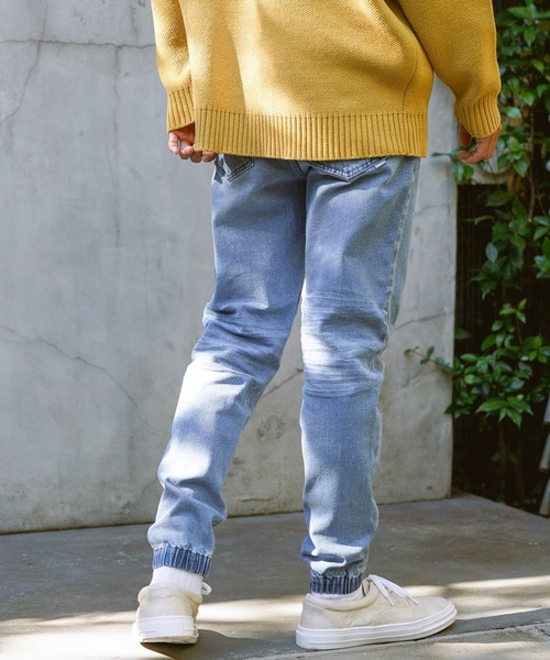 BAYFLOW（ベイフロー）の「デニムジョガーパンツ 23SS[WEB限定サイズ展開]（デニムパンツ・メンズ・サックスブルー/ブラック/ライトブルー・SMALL/MEDIUM/LARGE/X-LARGE）」の11枚目の写真