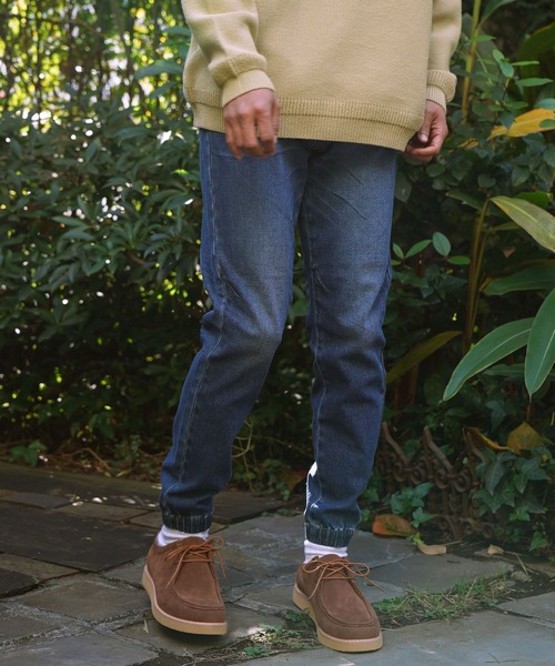 BAYFLOW（ベイフロー）の「デニムジョガーパンツ 23SS[WEB限定サイズ展開]（デニムパンツ・メンズ・サックスブルー/ブラック/ライトブルー・SMALL/MEDIUM/LARGE/X-LARGE）」の14枚目の写真