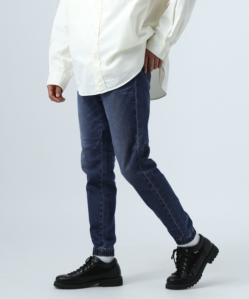 BAYFLOW（ベイフロー）の「デニムジョガーパンツ 23SS[WEB限定サイズ展開]（デニムパンツ・メンズ・サックスブルー/ブラック/ライトブルー・SMALL/MEDIUM/LARGE/X-LARGE）」の19枚目の写真