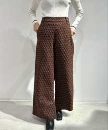 ジャカードワイドパンツ