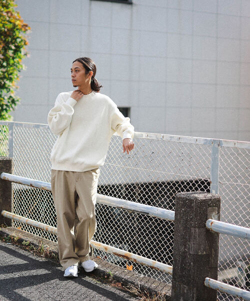 BEAMS(ビームス)の「BEAMS / サーマル クルーネック スウェット(Tシャツ/カットソー・メンズ・ブラック/オフホワイト・XL/L/M/S)」の3枚目の写真