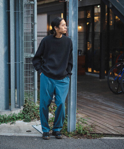 BEAMS(ビームス)の「BEAMS / サーマル クルーネック スウェット(Tシャツ/カットソー・メンズ・ブラック/オフホワイト・XL/L/M/S)」の4枚目の写真